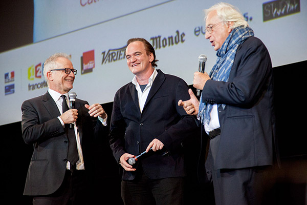 Thierry Frémaux, Quentin Tarantino et Bertrand Tavernier